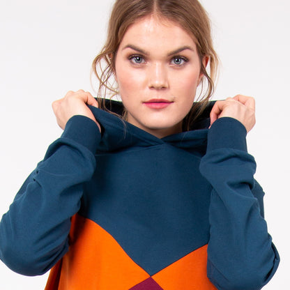 Danefae Longsweater Danepuk Hoodie Deep Ocean Multi