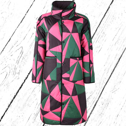 Danefae Wintermantel Danecherry Thermo Jacket Dark Pnie Black Bright Pink