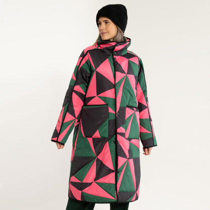 Danefae Wintermantel Danecherry Thermo Jacket Dark Pnie Black Bright Pink