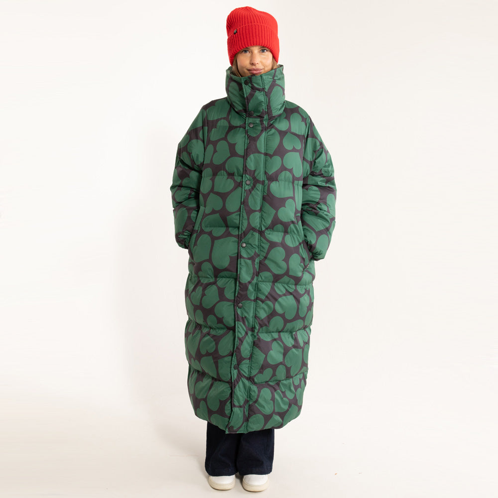 Danefae Wintermantel Danelamb Puffer Coat Black Dark Pine