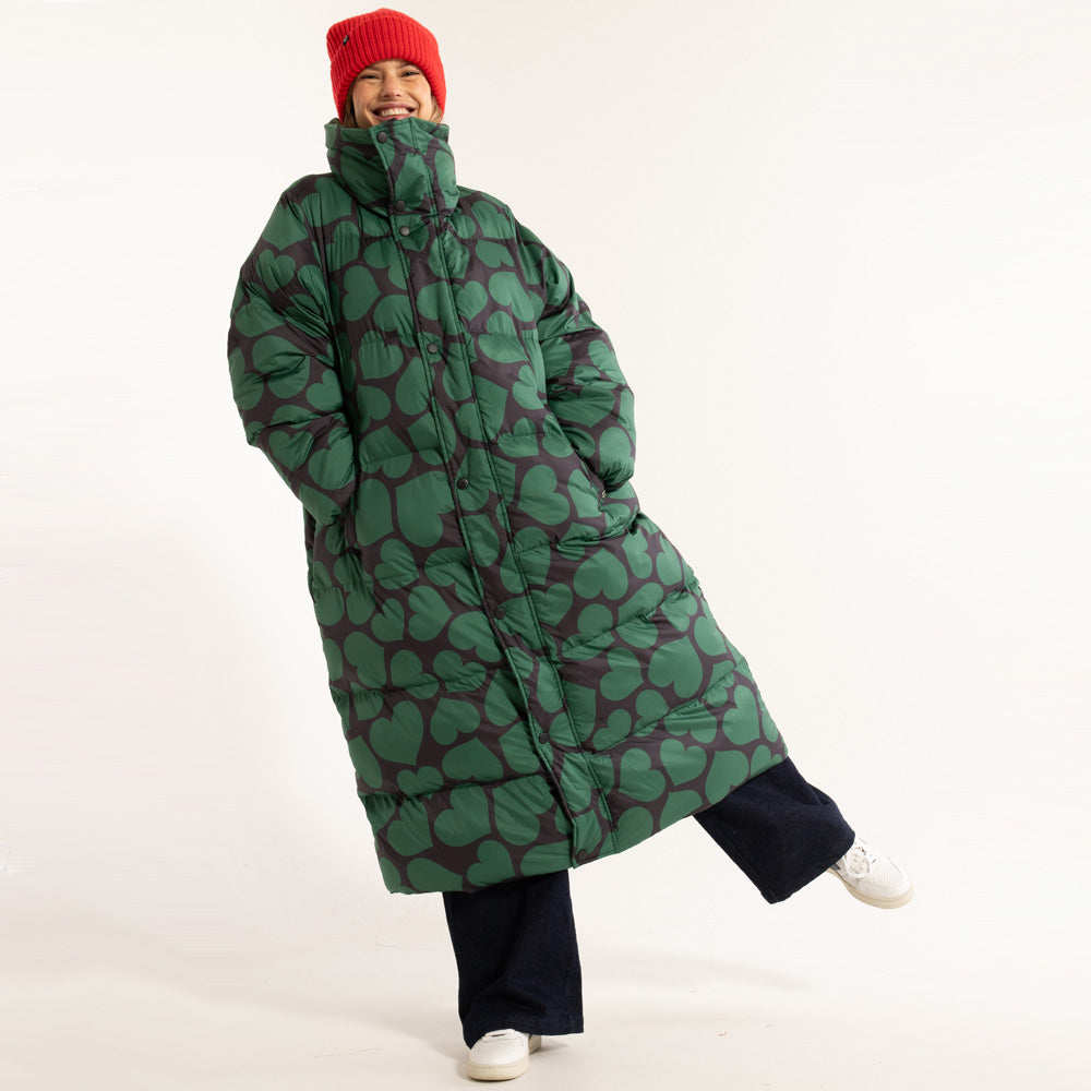 Danefae Wintermantel Danelamb Puffer Coat Black Dark Pine