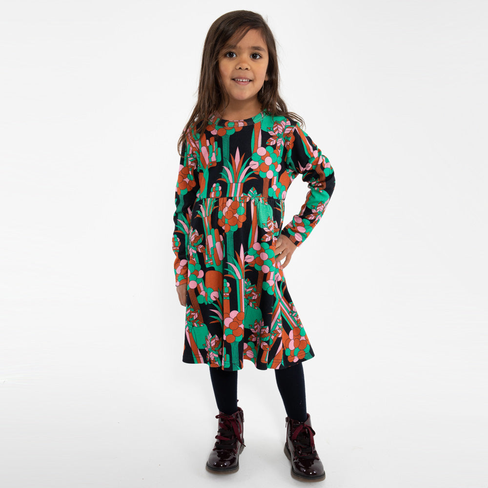 Danefae Kleid Popsicle Interlock Dress Black FLOWFOREST