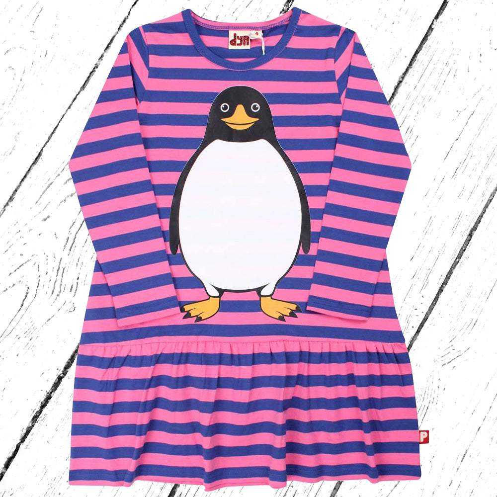 DYR Kleid Dyrbirdy Dress Deep Blue Bright Pink PINGVIN