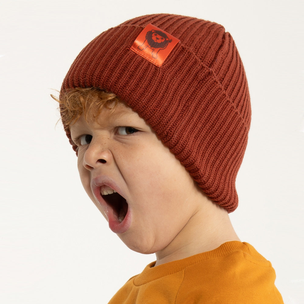 DYR Strickmütze Dyrland Cotton Beanie Rust