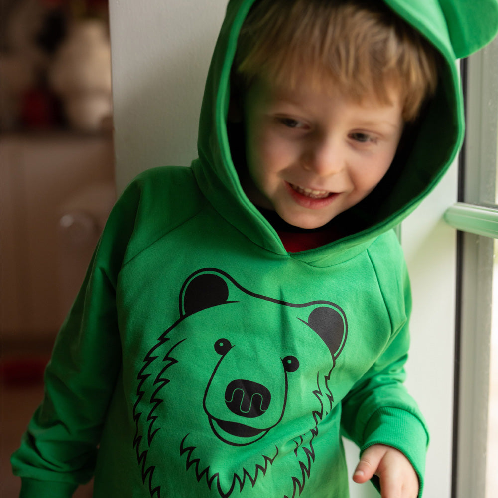 DYR Sweatshirt DyrBellow Hoodie Green OUTLINE BJOERN