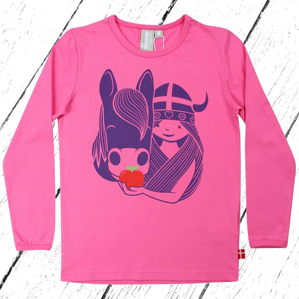 Danefae Shirt Organic Basic Longsleeve Super Pink IDUNN