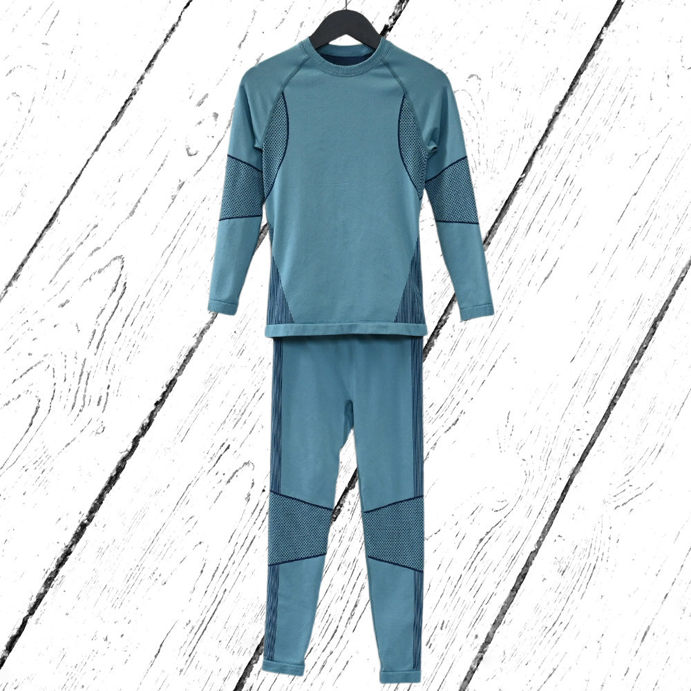 DucKsday Thermounterwäsche Base Layer Set Petrol Blue