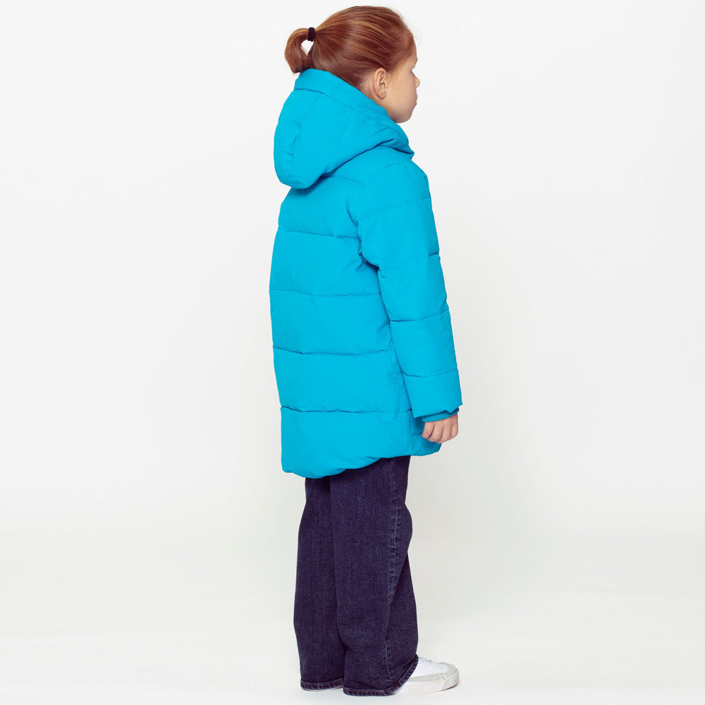 Gosoaky Winter Puffer Jacke TIGER EYE Blue Jewel