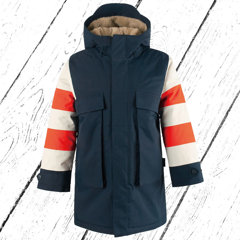 Gosoaky Winter Jacke STRIPED FOX True Blue Multi