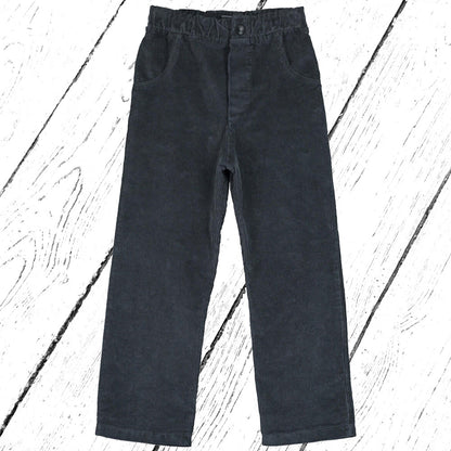 Lötiekids Kord Hose Straight Pockets Corduroy Pants Anthracite