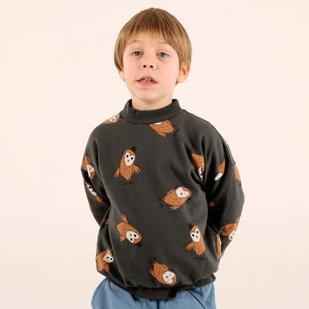 Lötiekids OWLS Sweatshirt Anthracite