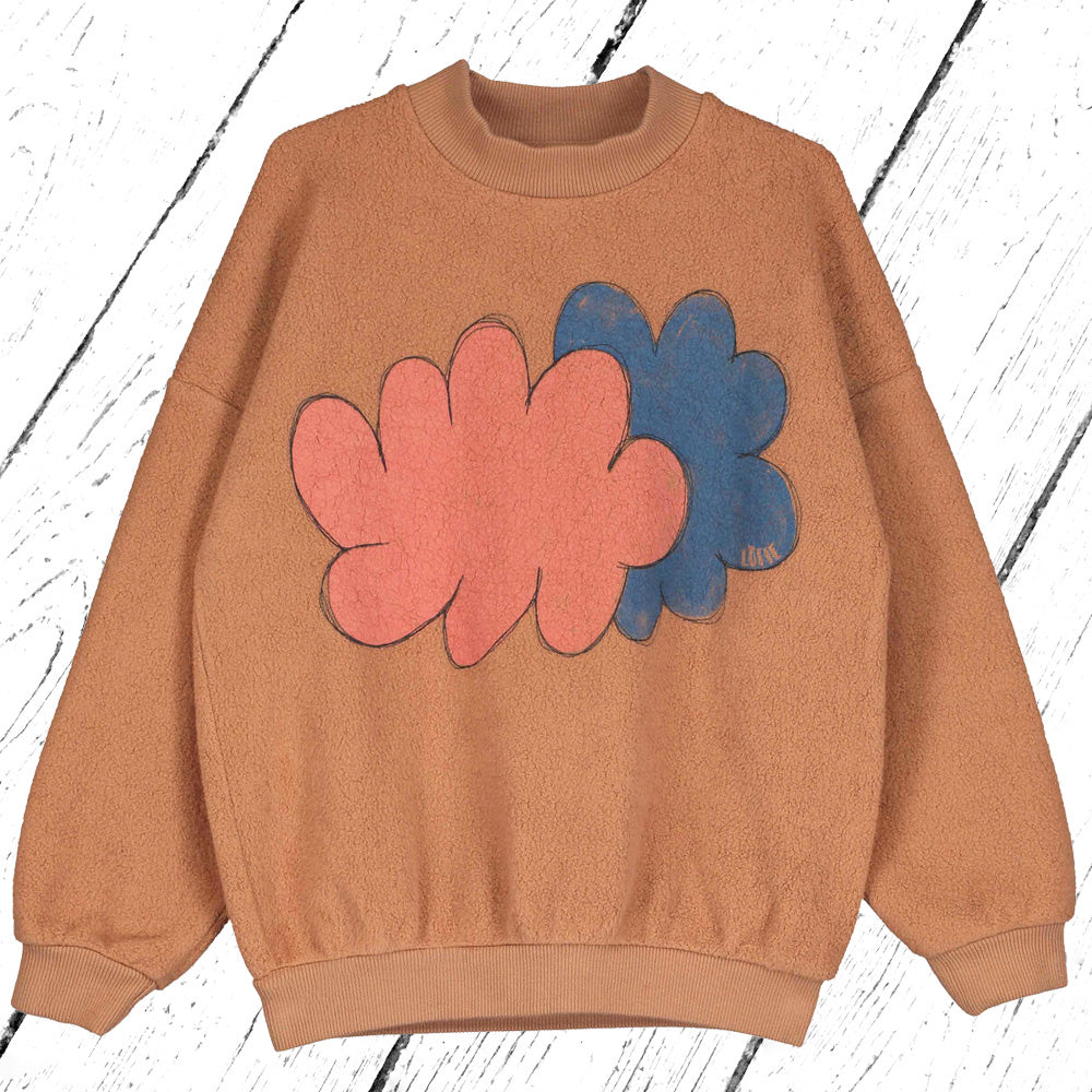 Lötiekids CLOUDS Teddy Sweatshirt Brown