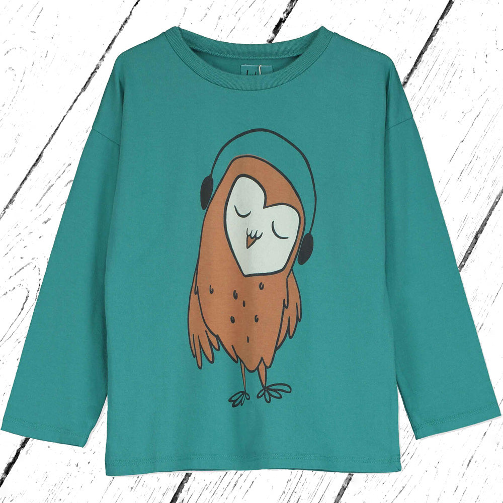 Lötiekids Shirt OWL Longsleeve Green