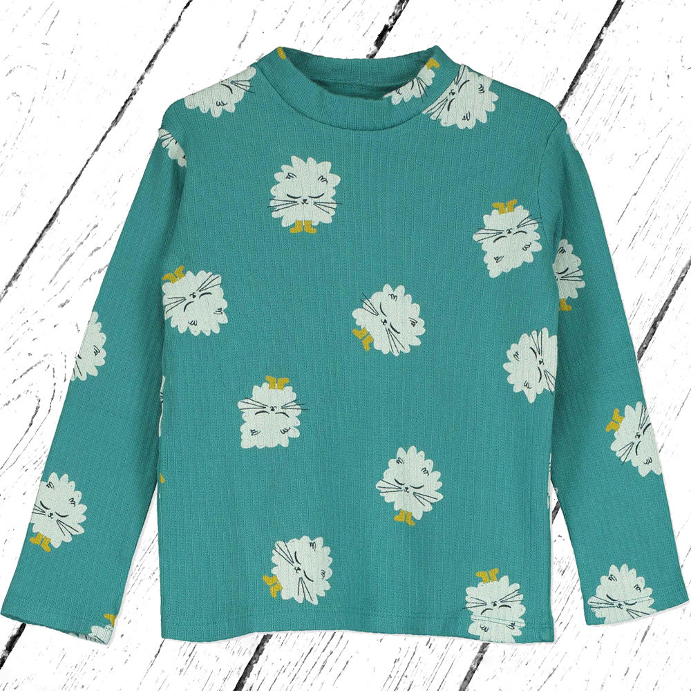 Lötiekids Shirt KITTEN High Neck Longsleeve Green