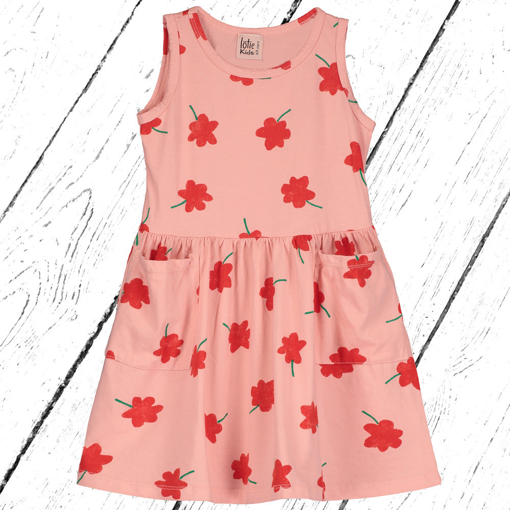 Lötiekids Kleid Poppies Pocket Dress Pale Pink