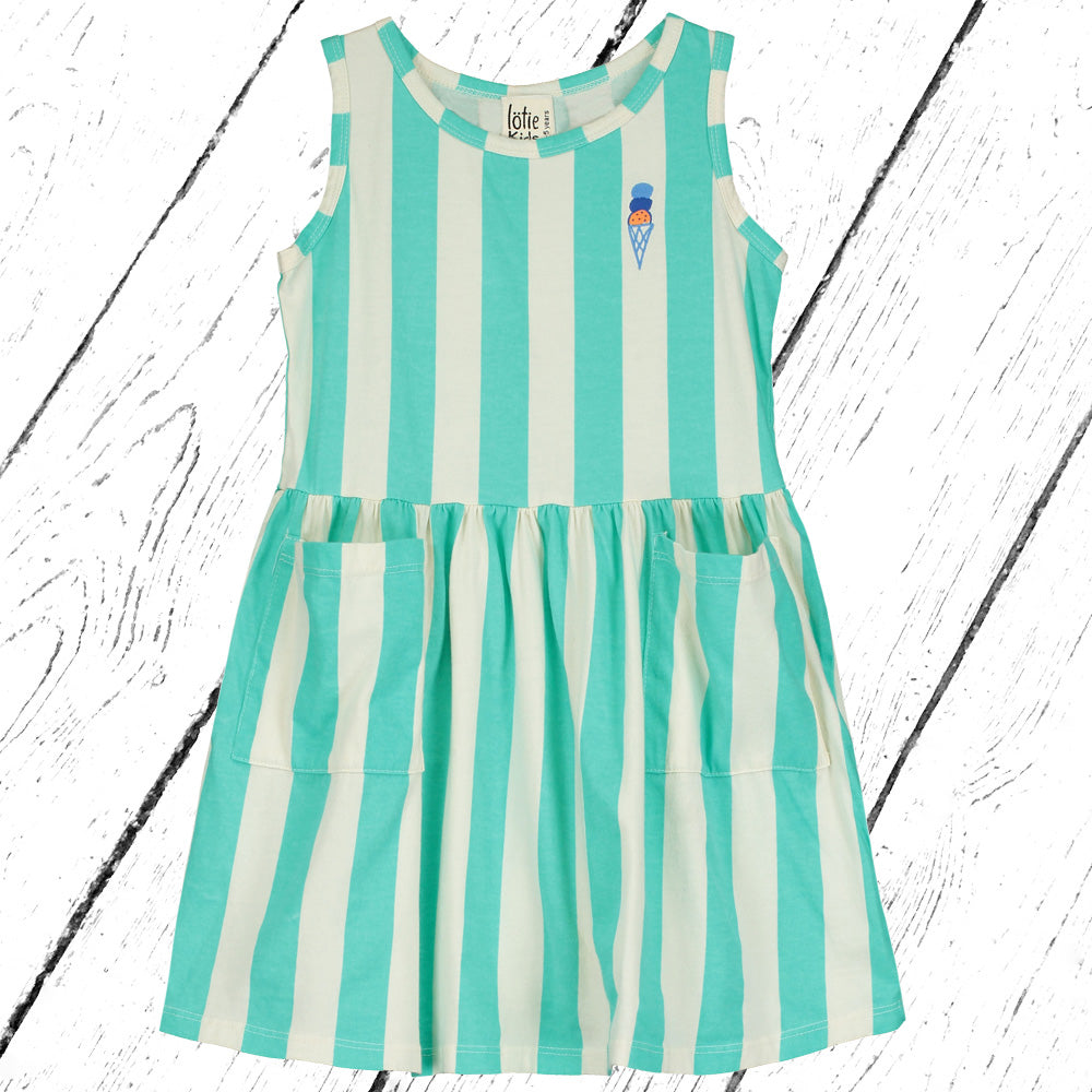 Lötiekids Kleid Stripes Ice Cream Dress Off White Mint