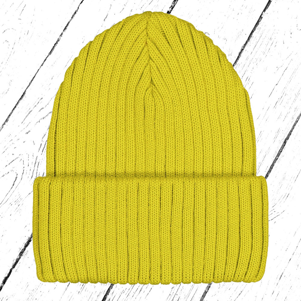 Mainio Merino Strickmütze Rib Beanie Lime