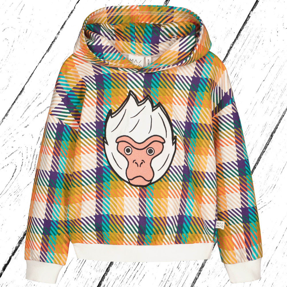 MAINIO Plaid Snow Monkey Hoodie