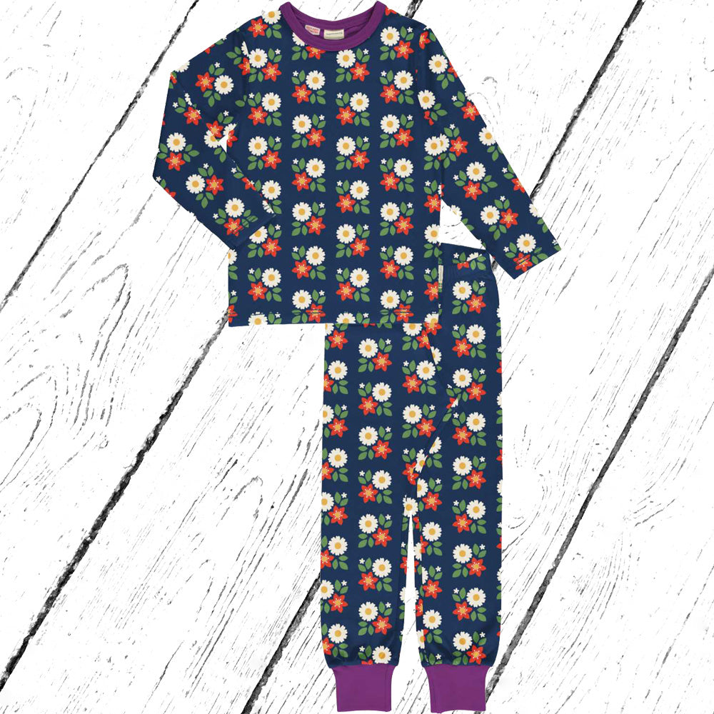 Maxomorra Schlafanzug Pyjama Set FLOWERS