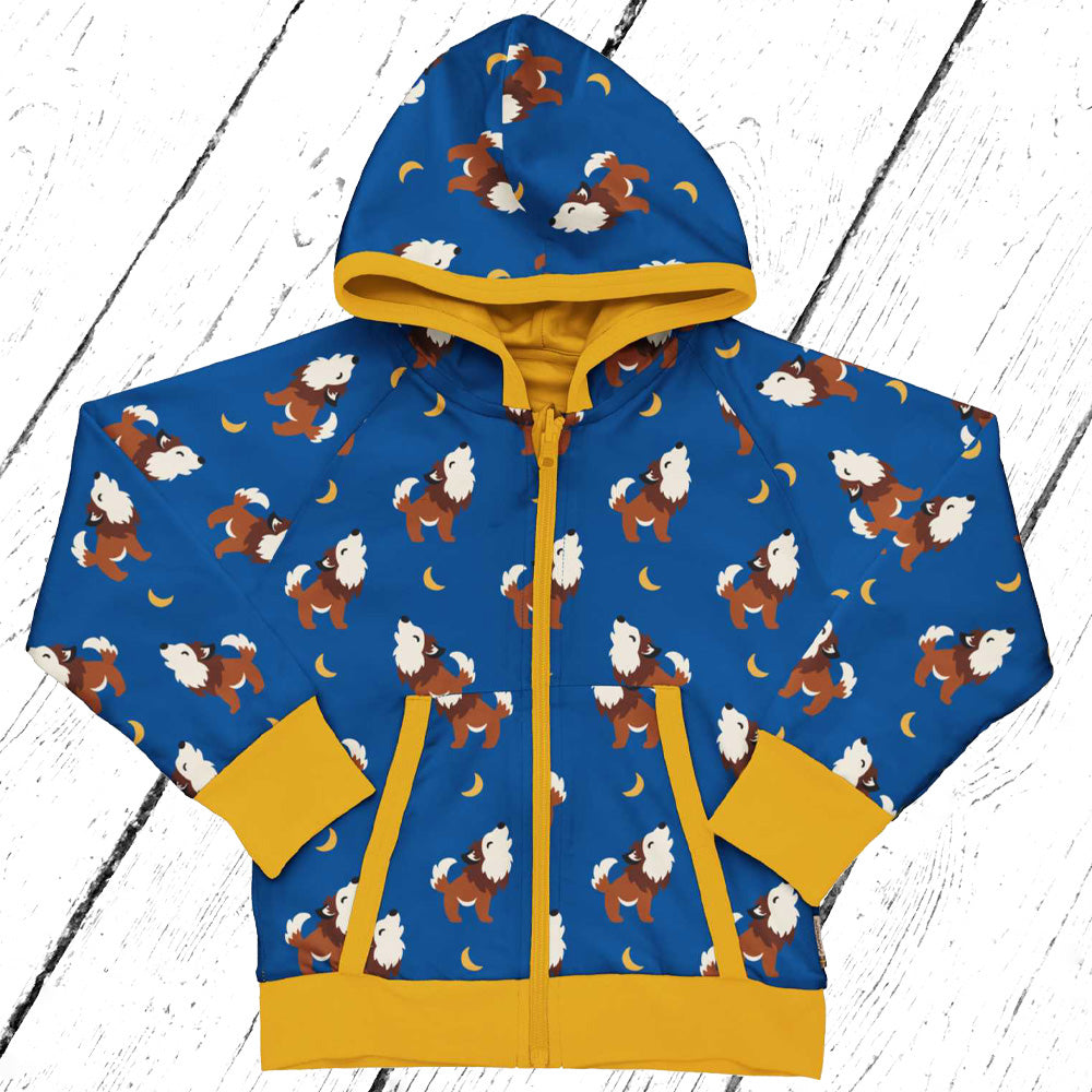 Maxomorra Jacke Cardigan Hood Reversible WOLF