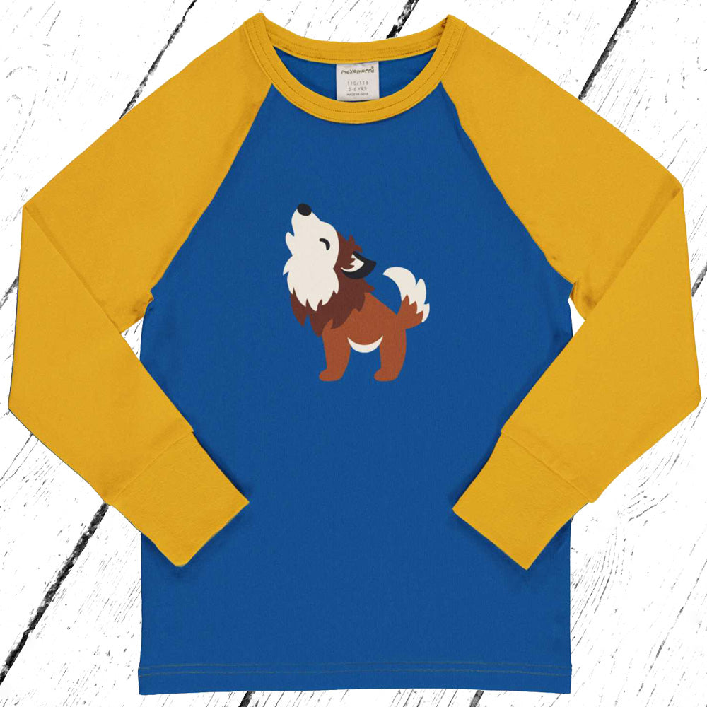 Maxomorra Shirt Top Raglan WOLF