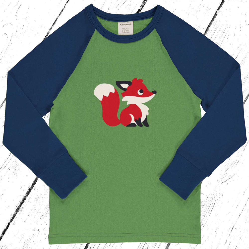 Maxomorra Shirt Top Raglan FOX