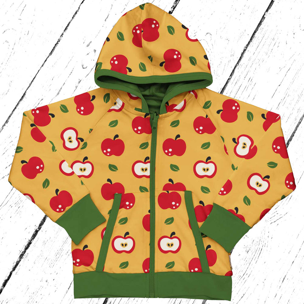 Maxomorra Jacke Cardigan Hood Reversible APPLE