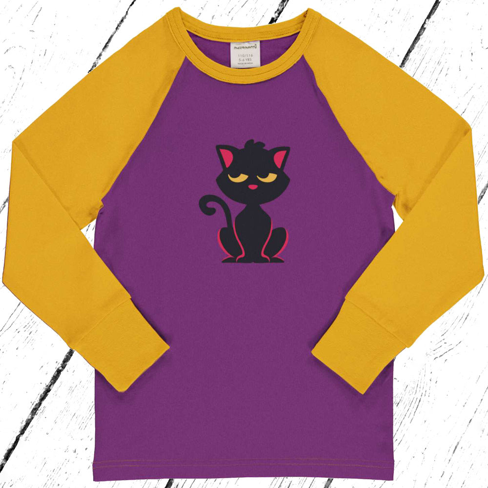 Maxomorra Shirt Top Raglan CAT