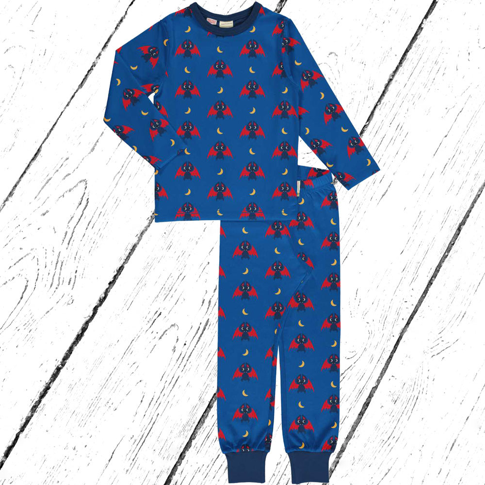 Maxomorra Schlafanzug Pyjama Set BAT