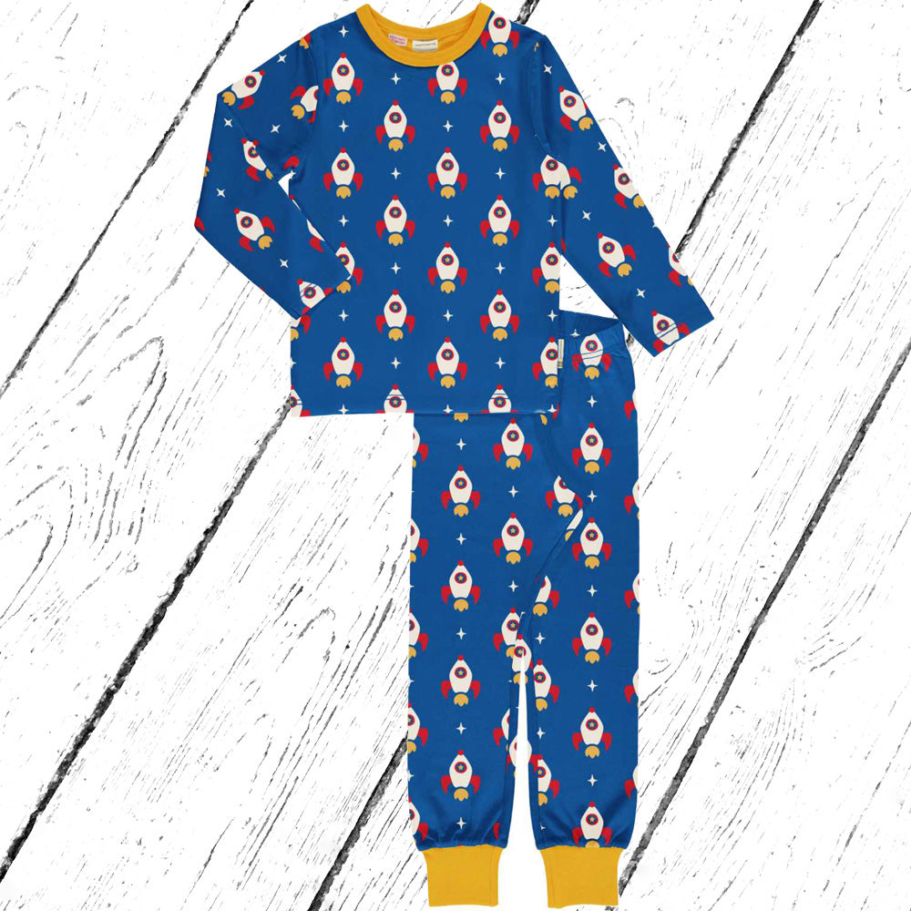 Maxomorra Schlafanzug Pyjama Set ROCKET