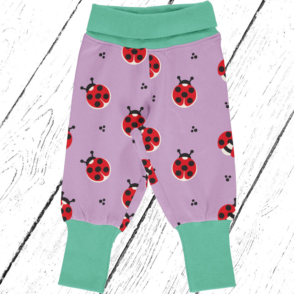 Maxomorra Hose Pants Rib LADYBUG