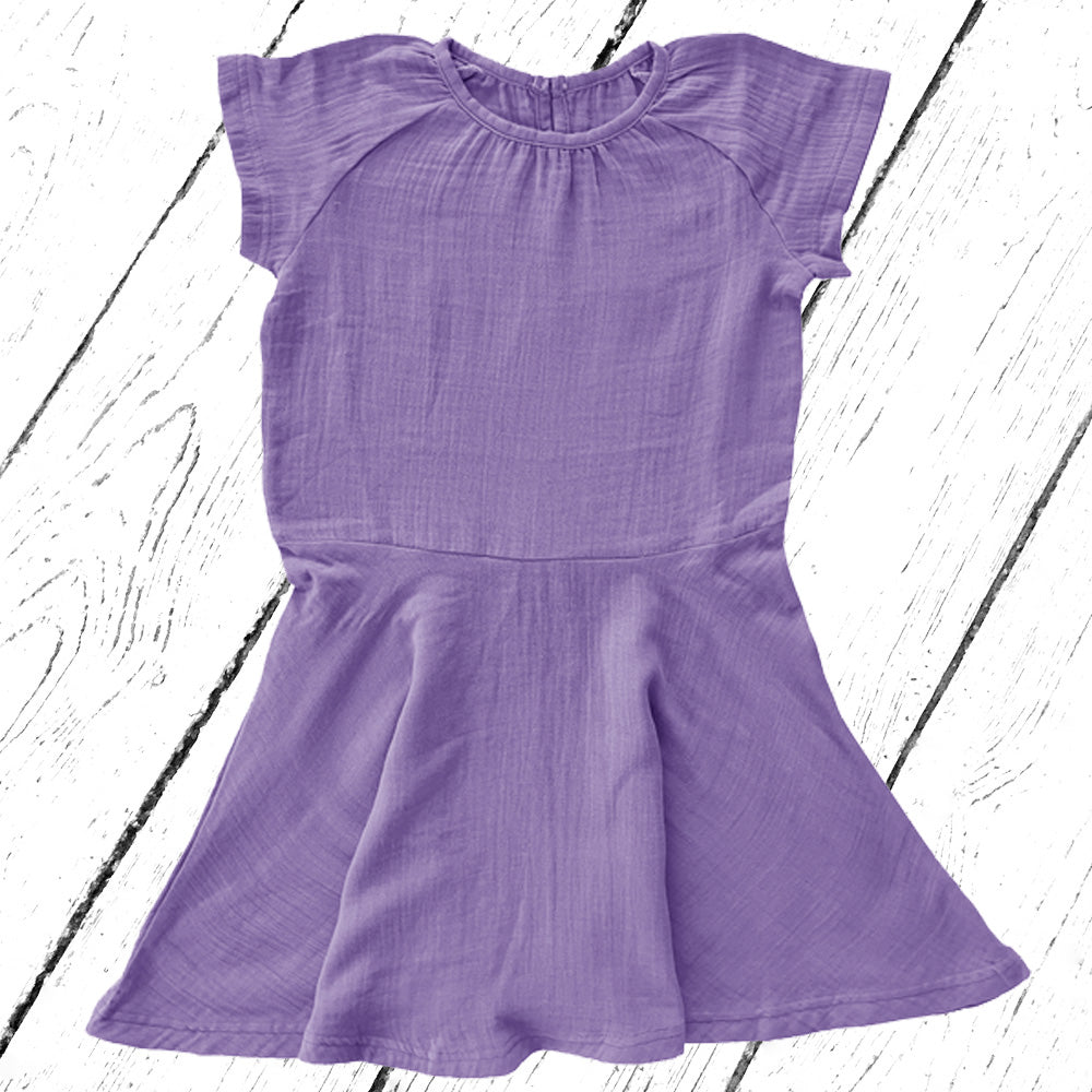 Maxomorra Kleid Dress Circle Muslin Solid Purple