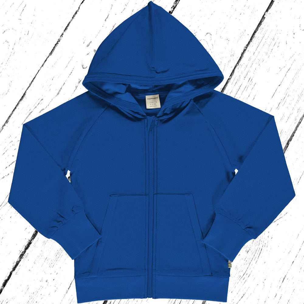 Maxomorra Jacke Hoodie Zipper Sweat Solid BLUE