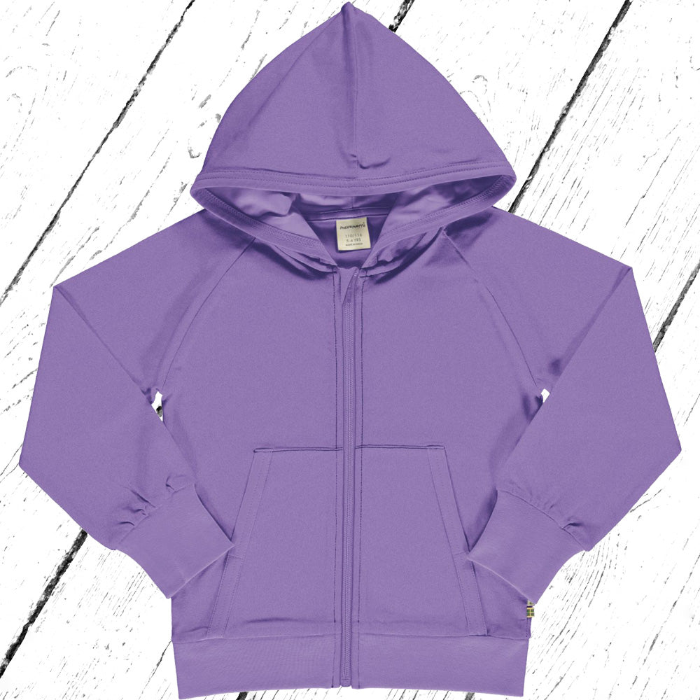 Maxomorra Jacke Hoodie Zipper Sweat Solid PURPLE