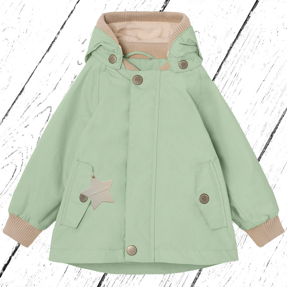 Mini A Ture Übergangs-Outdoorjacke MATWALLY fleece lined Jacket Dusty Light Green