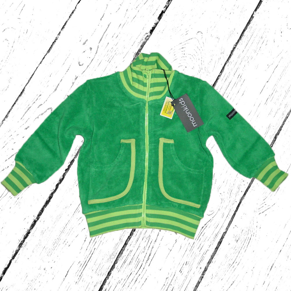 Moonkids Frottee Jacke grün