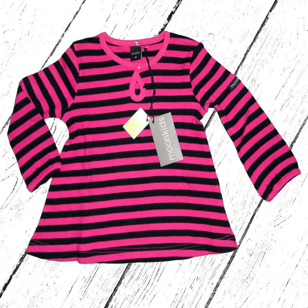 Moonkids Ripp Kleid pink schwarz