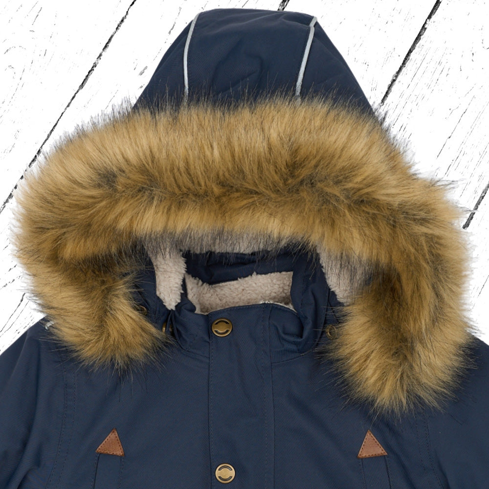 Mikk-Line Winterjacke Twill Nylon Parker Blue Nights