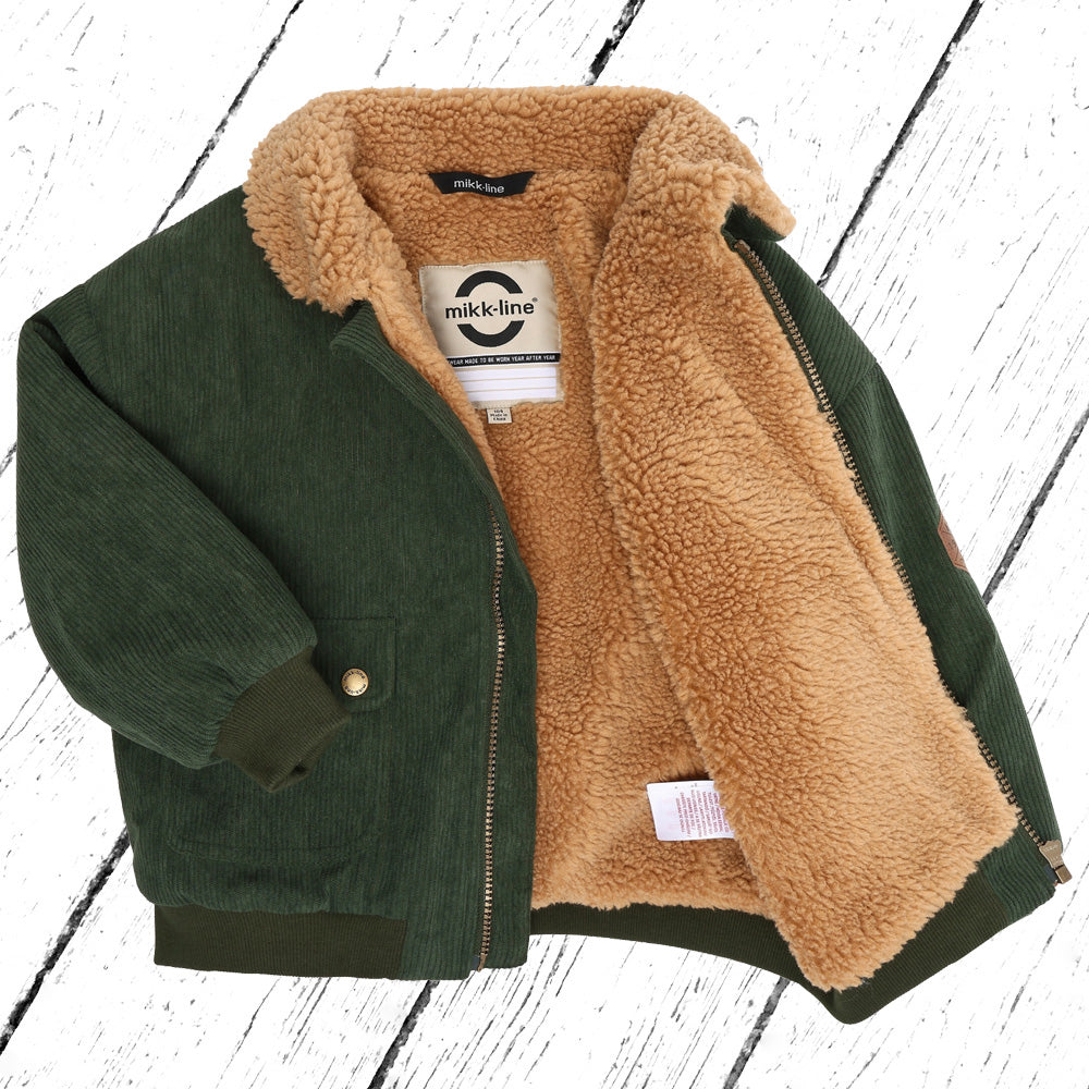 Mikk-Line Winterjacke Corduroy Jacket w Teddy Duffel Bag