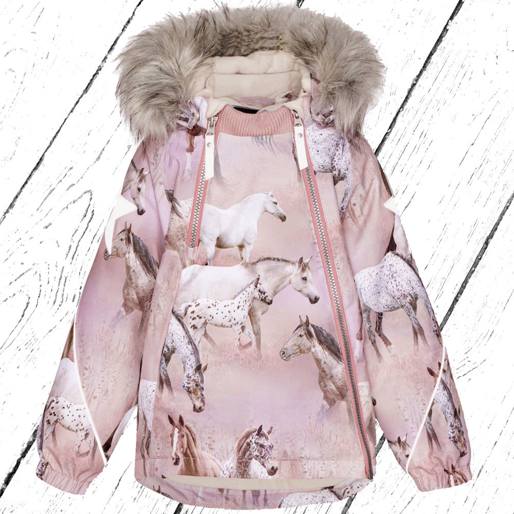 Molo Winterjacke Hopla Fur Dreamy Horses – Mia Mohnstreusel