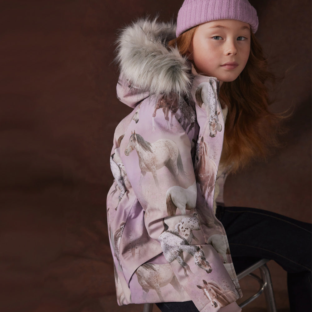 Molo Winterjacke Cathy Fur Dreamy Horses