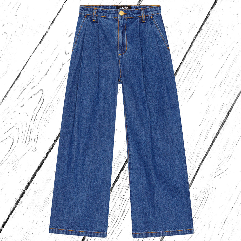 Molo Jeans Hose Aeisha Mid Blue Denim